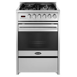 Britannia RC-6SG-DE-S Delphi Professional Dual Fuel Range Cooker, Stainless Steel